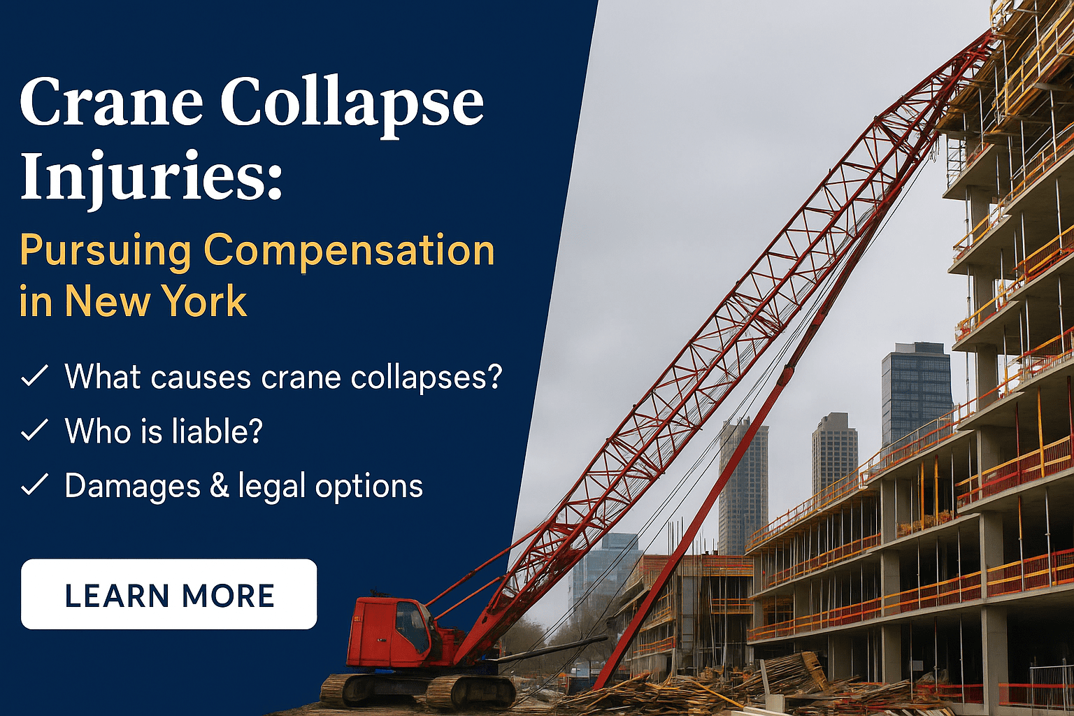 Crane Collapse Injuries: Pursuing Compensation in New York